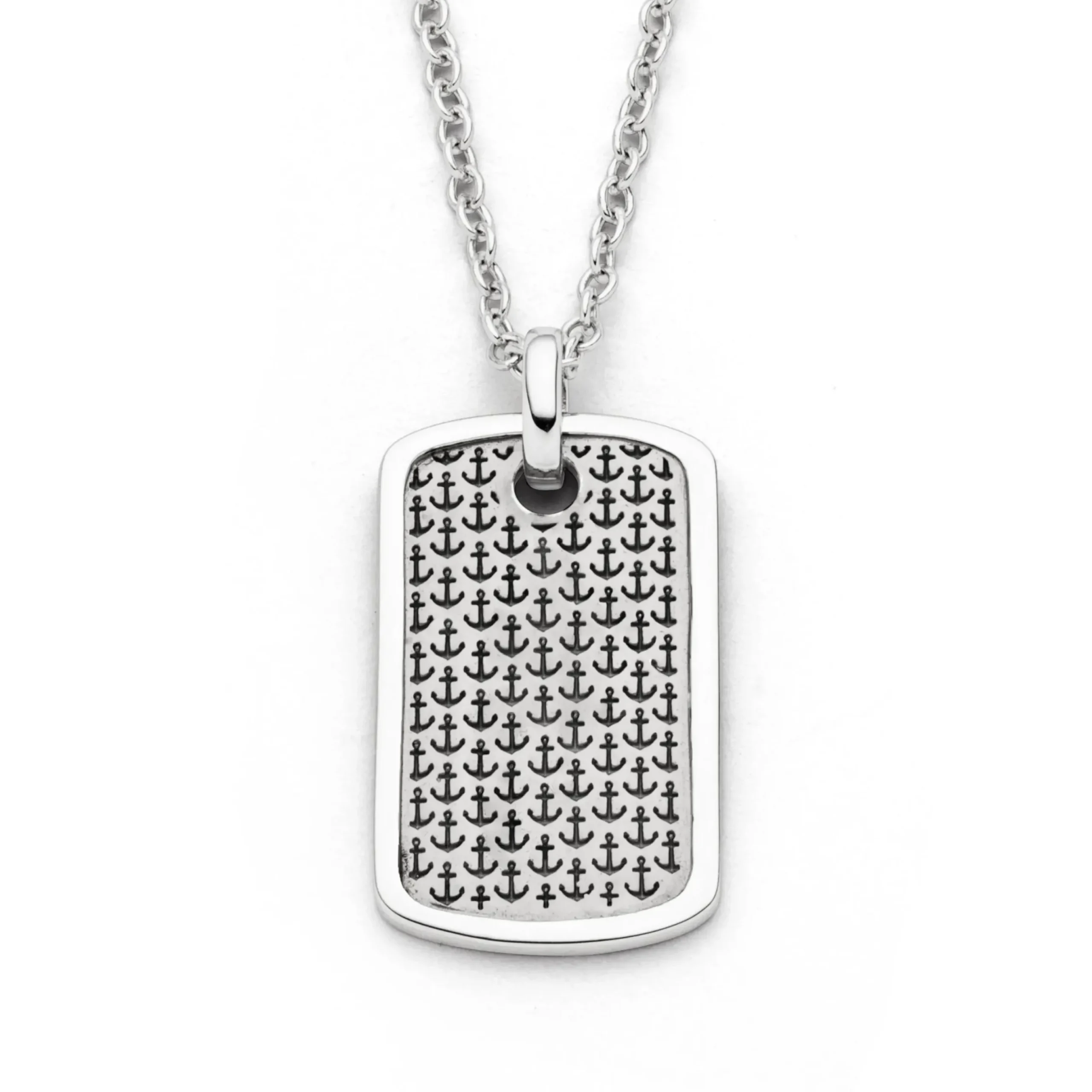 Anhänger Ankerplatz "Anker" rhodiniert