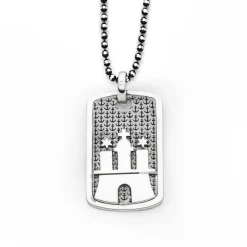 Anhänger Ankerplatz "Hamburg"L oxidiert