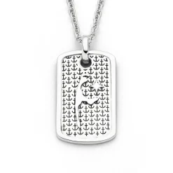 Anhänger Ankerplatz "Sylt" rhodiniert