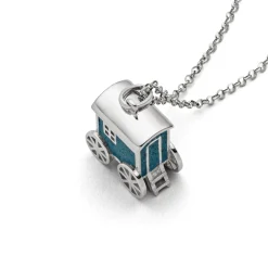 Anhänger "Badekarren Norderney" Steinsand blau