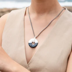 Anhänger "Donut" Mosaik-Seeopal