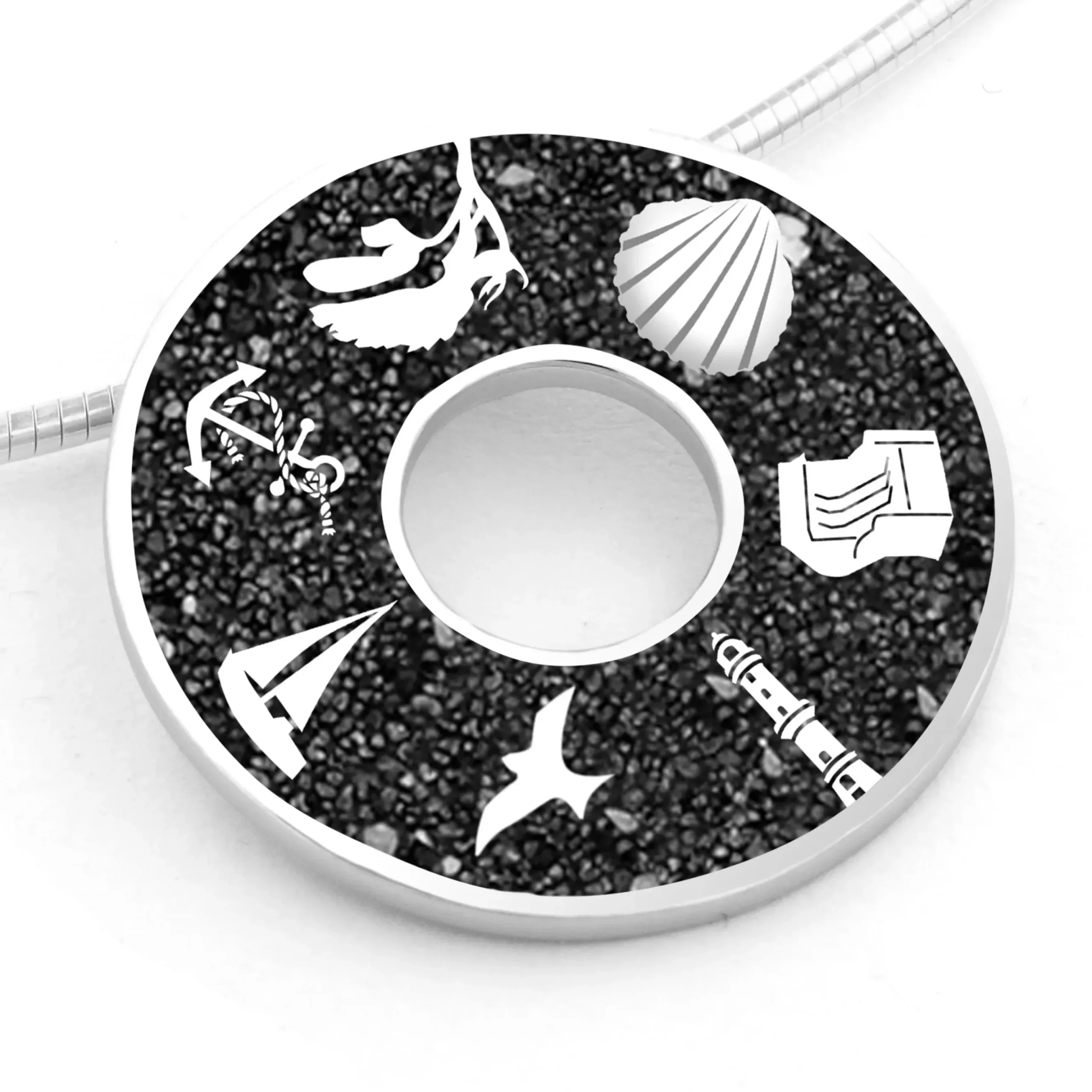 Anhänger "Donut Ostsee" Lavasand