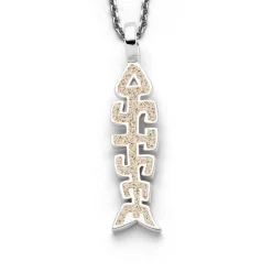 Anhänger Fischgräte "Ostsee" Strandsand