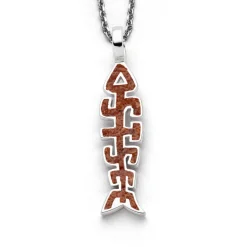 Anhänger Fischgräte "Ostsee" Bernstein