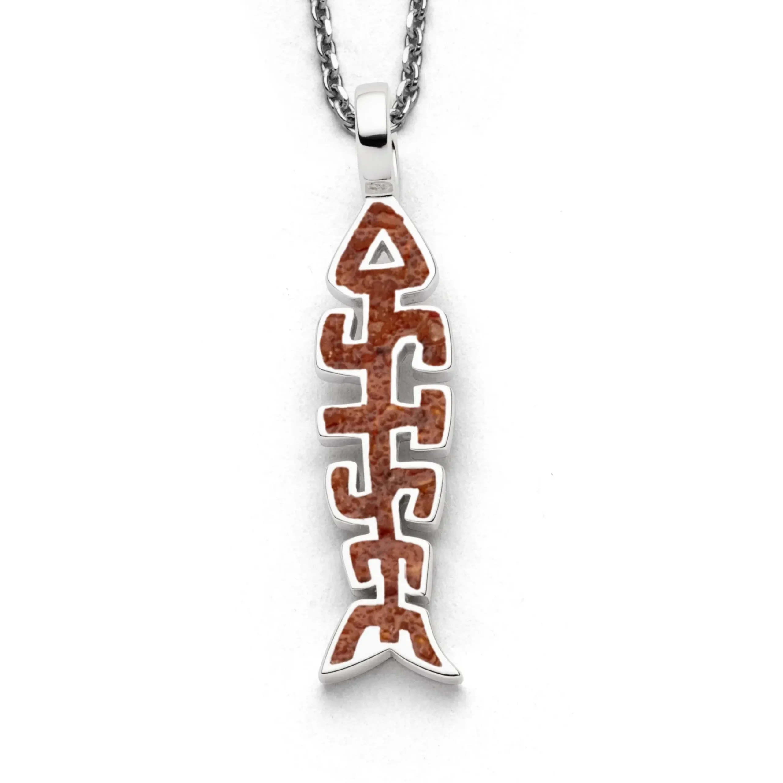 Anhänger Fischgräte "Ostsee" Bernstein