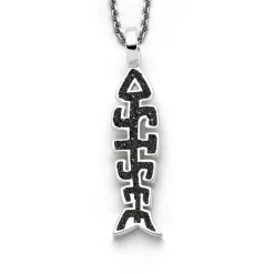 Anhänger Fischgräte "Ostsee" Lavasand