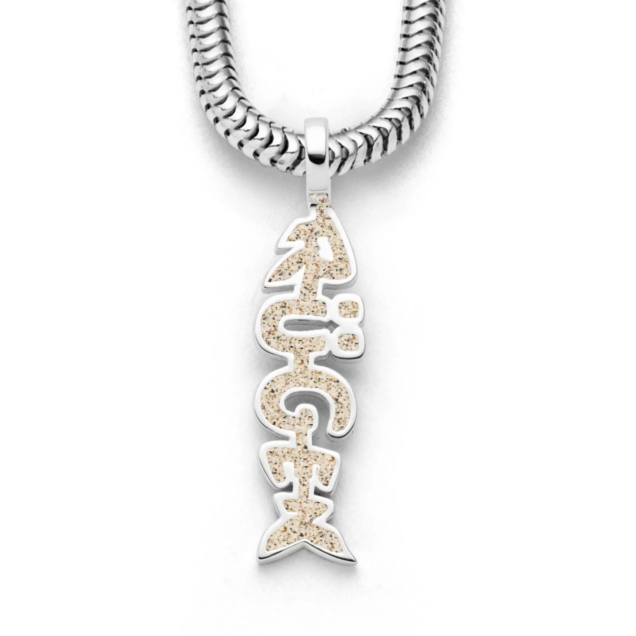 Anhänger Fischgräte "Rügen" Strandsand