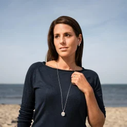 Anhänger "Fischschwarm" Strandsand/sandlos