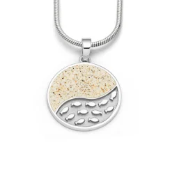 Anhänger "Fischschwarm" Strandsand/sandlos