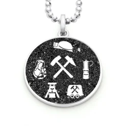 Anhänger "Glück auf" Lavasand