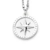 Anhänger "Kompassrose 2.0" hell rhodiniert