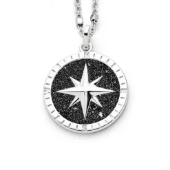 Anhänger "Kompassrose 2.0" Lavasand