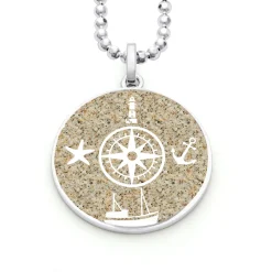 Anhänger Kompassrose"Büsum" Strandsand