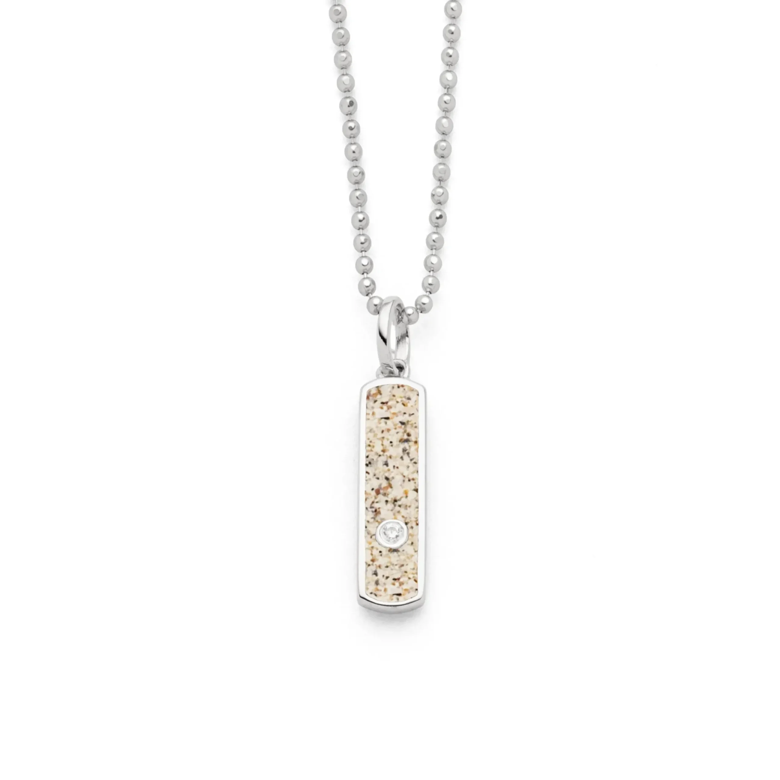 Anhänger "Nordlicht" Strandsand/Zirkonia