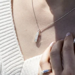 Anhänger "Nordlicht" Strandsand/Zirkonia