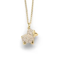 Anhänger "Schaf" Strandsand vergoldet