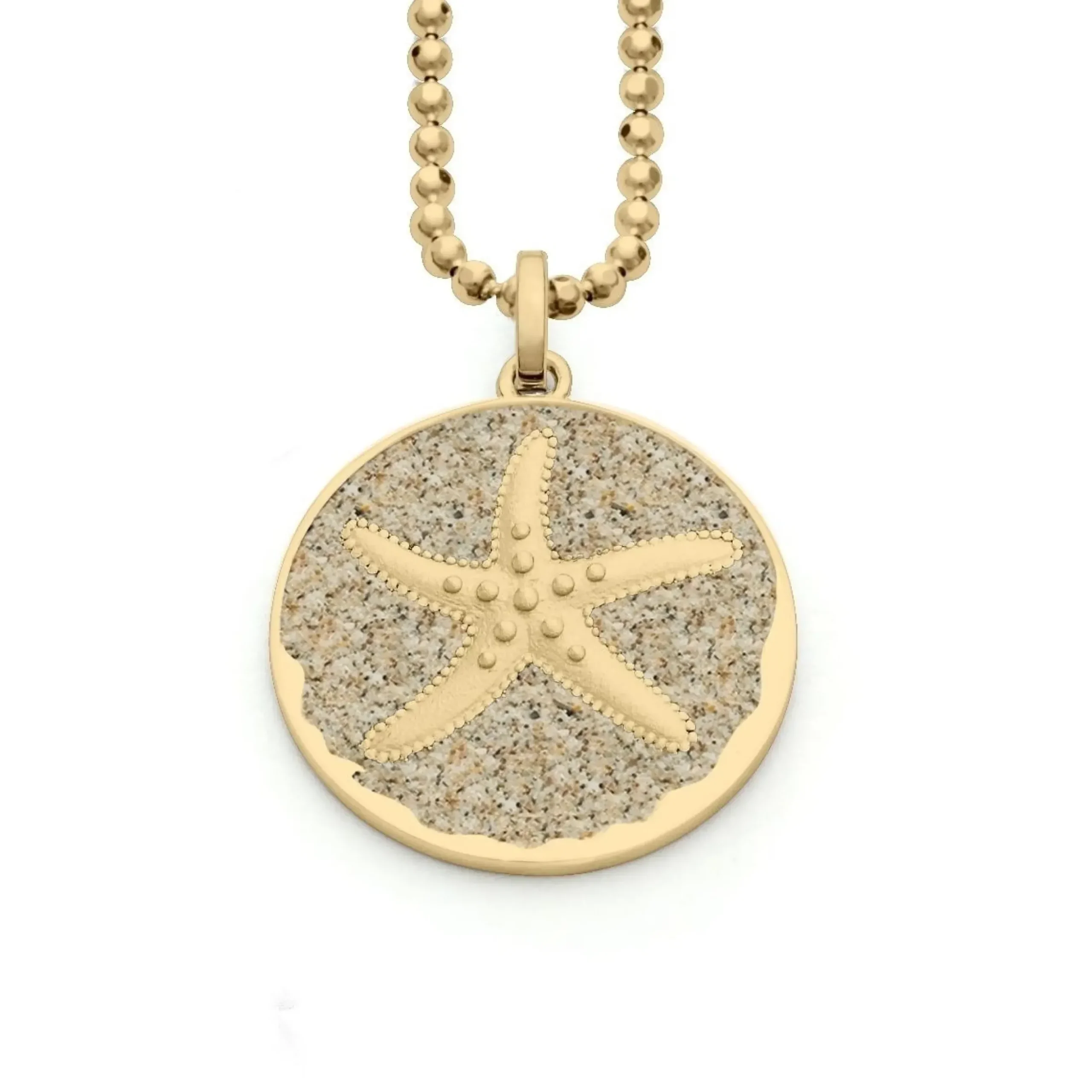 Anhänger "Seestern 2.0" vergoldet