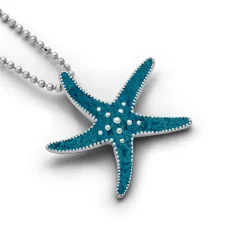 Anhänger "Seestern/Steinsand blau"