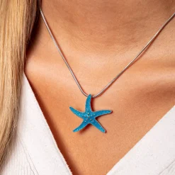 Anhänger "Seestern/Steinsand blau"