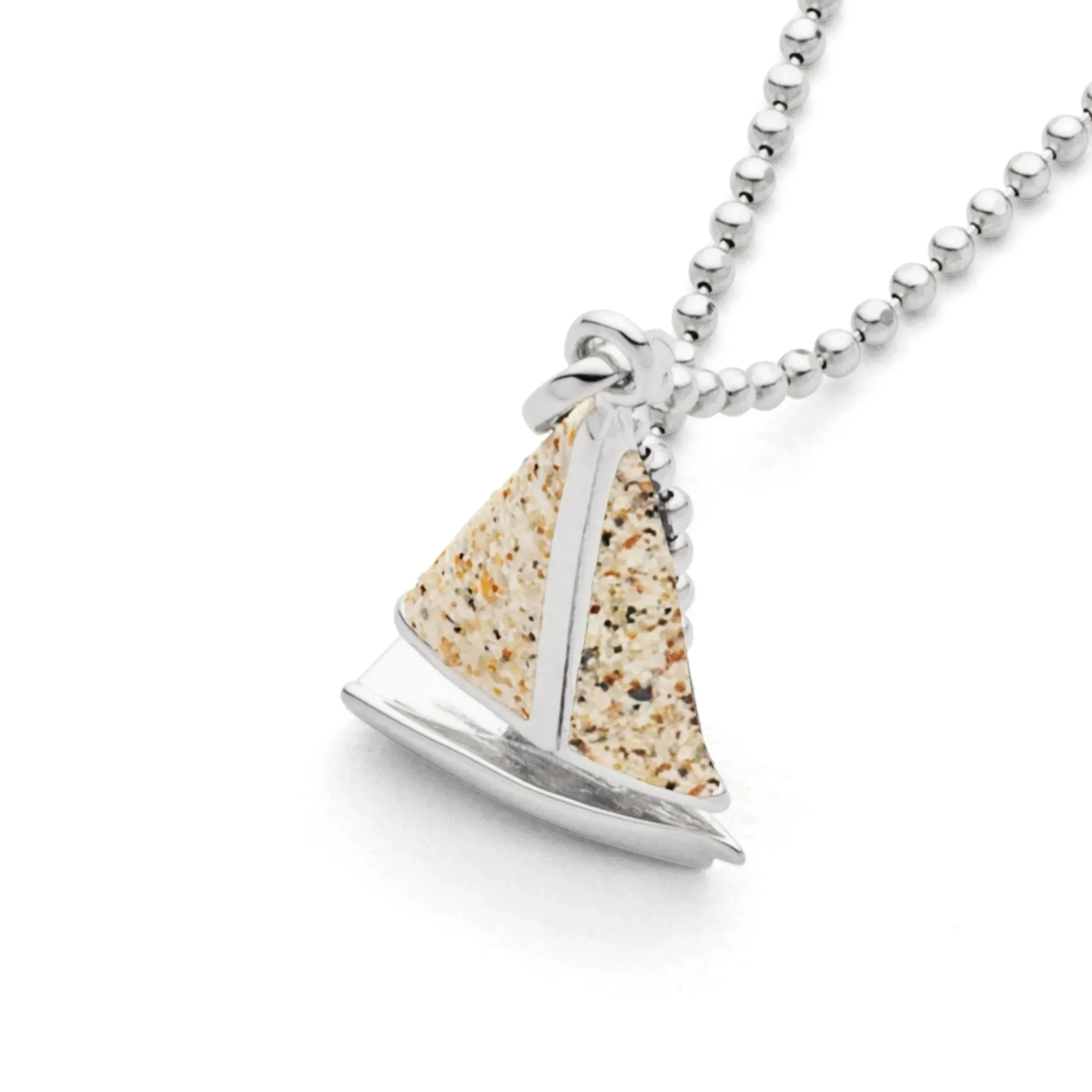 Anhänger "Segelboot" Strandsand