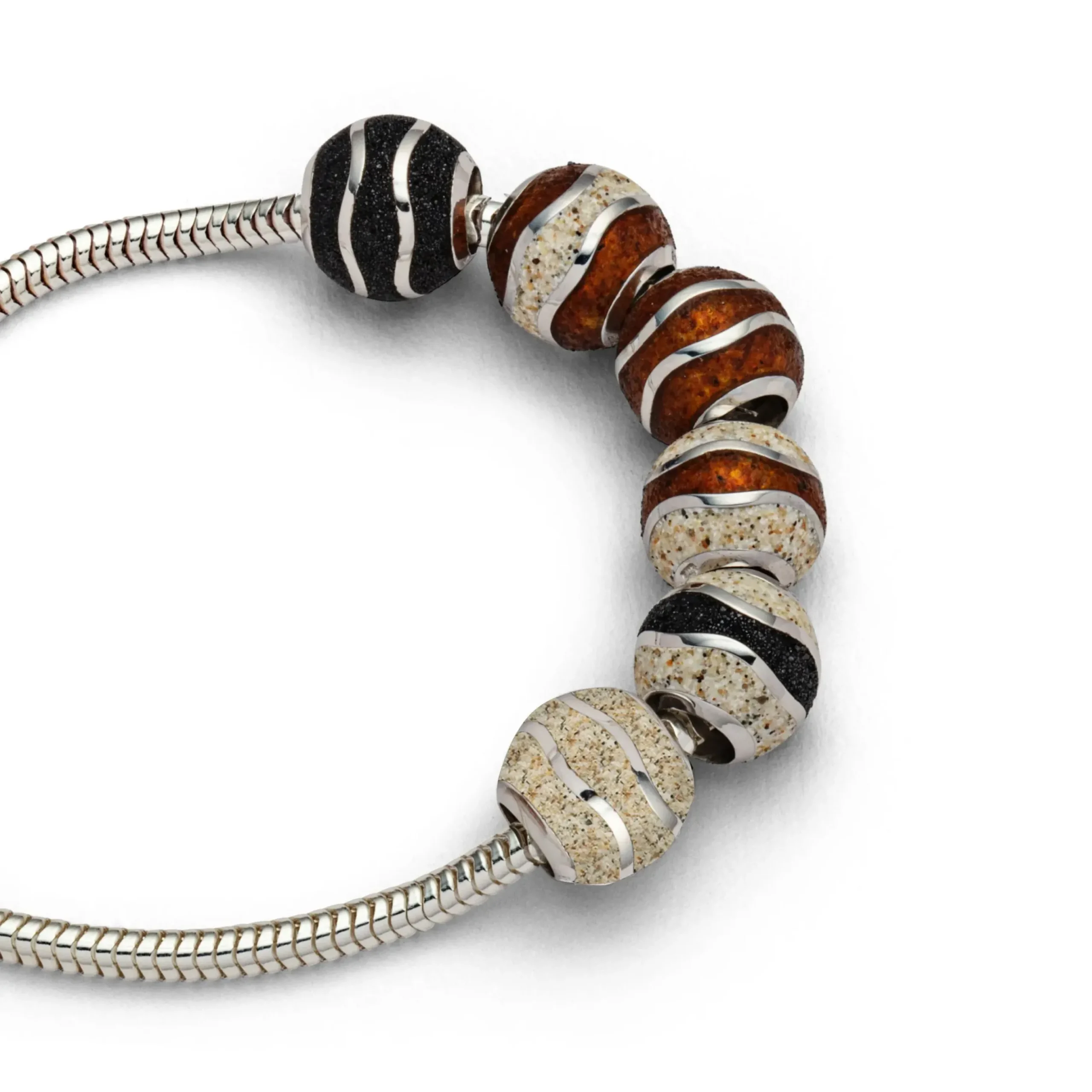 Anhänger Strandwelle "Bead" Strandsand/Lavasand