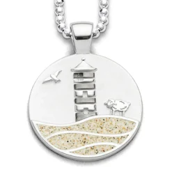 Anhänger Strandwellen "Pilsumer Leuchtturm" Strandsand