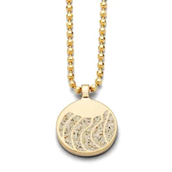 Anhänger "Welle" vergoldet