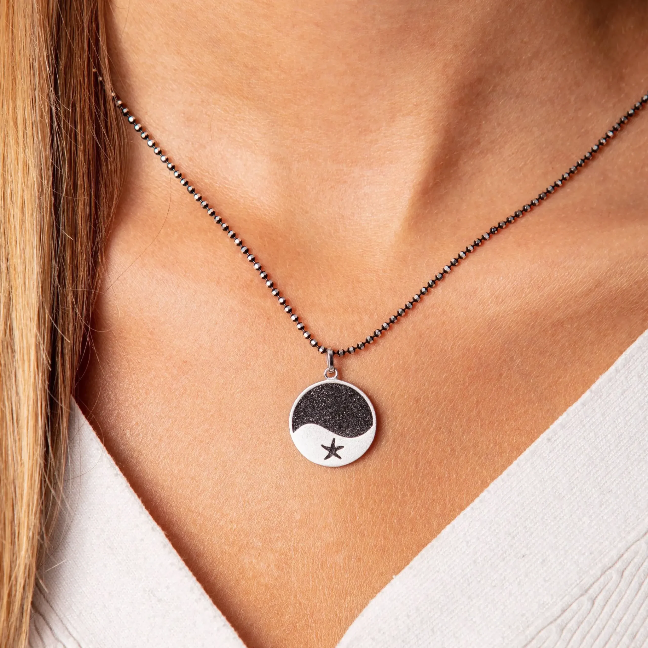 Anhänger "Welle/Seestern" Lavasand