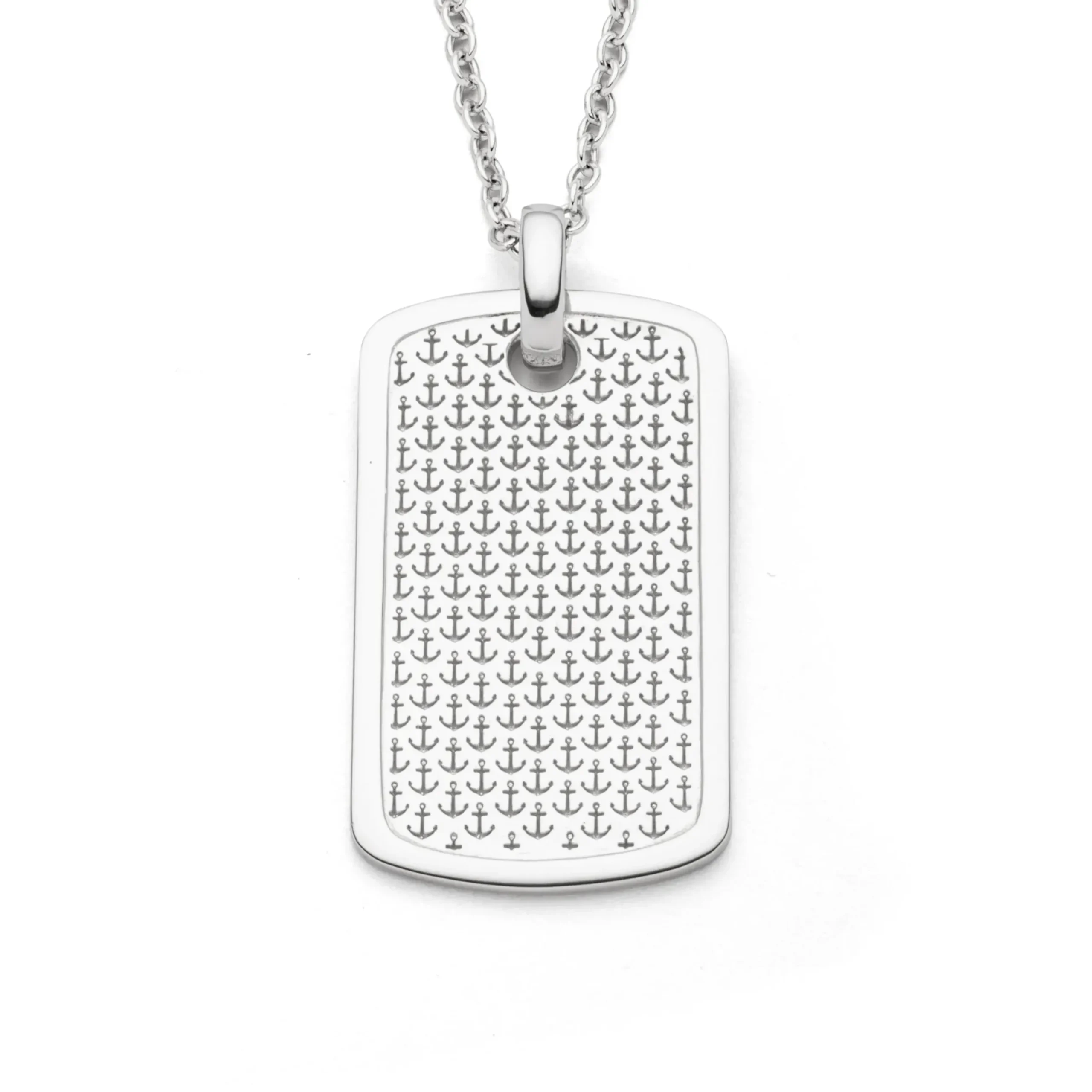 Anhänger"Ankerplatz" L rhodiniert