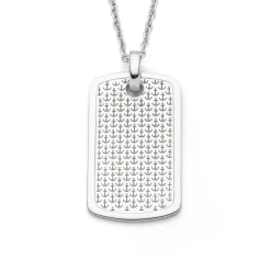 Anhänger"Ankerplatz" L rhodiniert