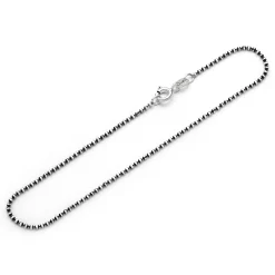 Armband Kugel geschliffen "Black&White" rutheniert