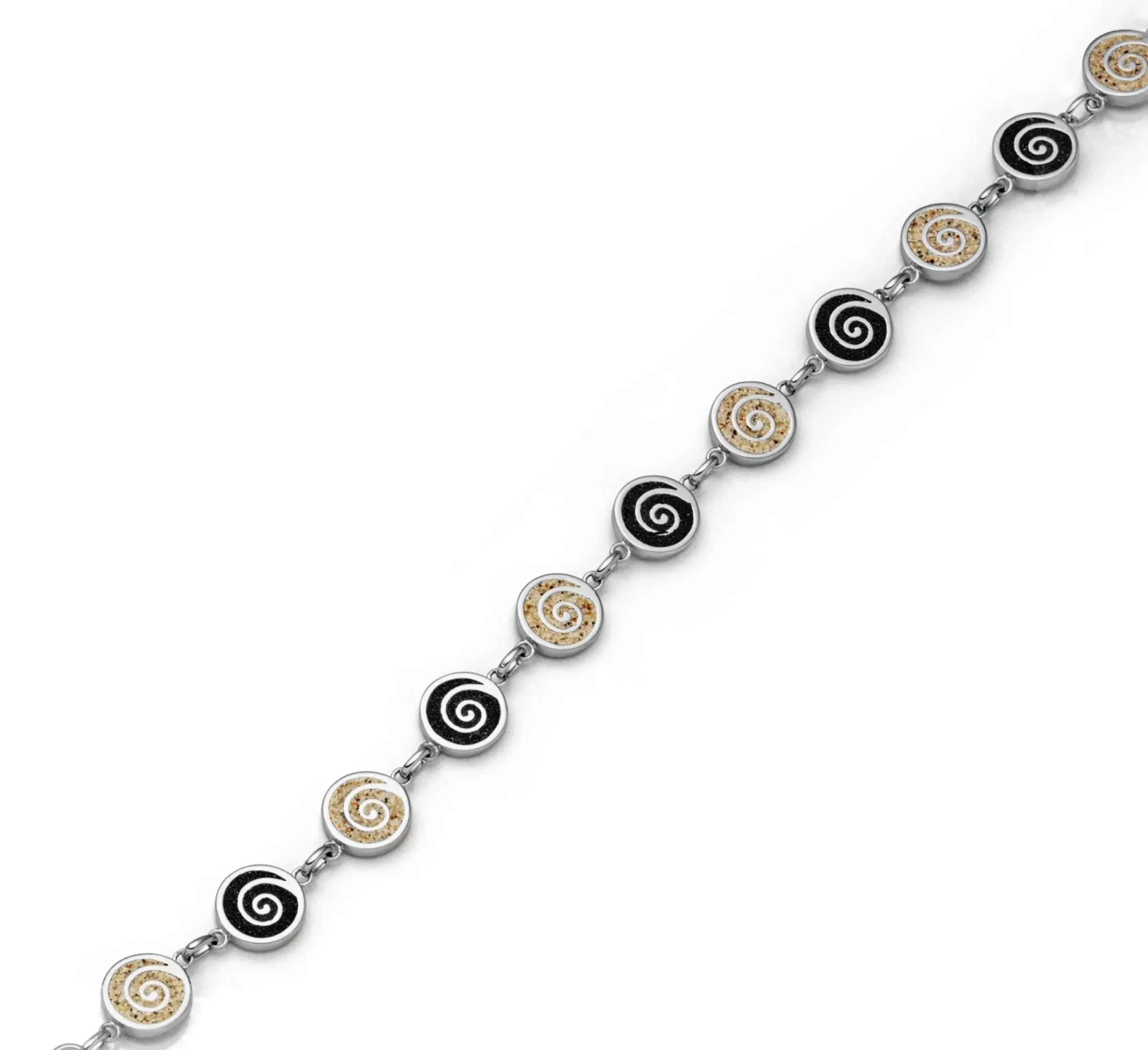 Armband "Spirale 2.0" Sand/Lavasand