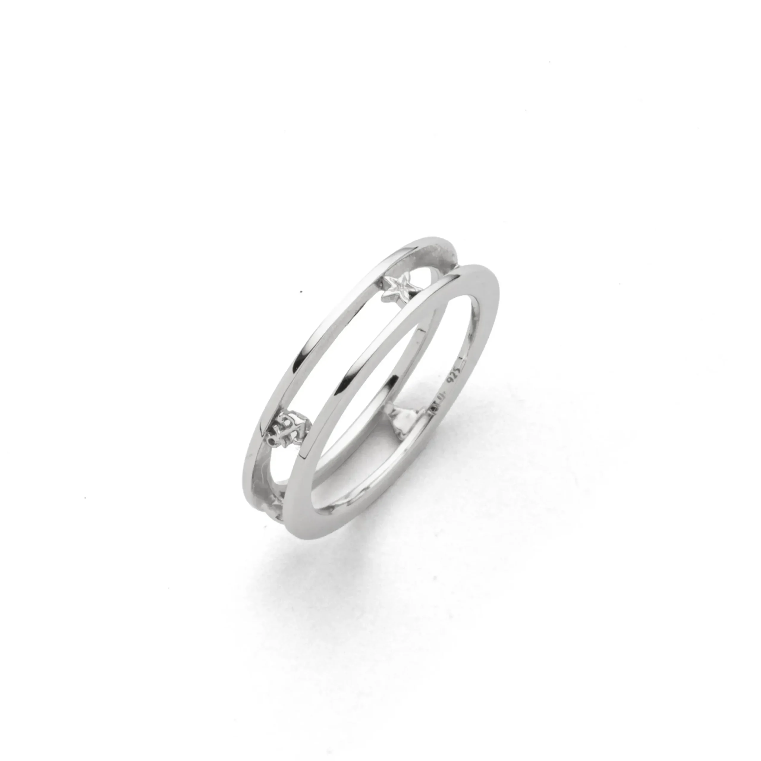 Bandring "Maritim" rhodiniert