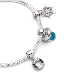 Charm "Kapitänsmütze" bl. Steinsand