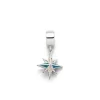 Charm "Kompassrose" Strandsand/Steinsand blau