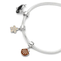 Charm "Muschel" Bernsteinsand