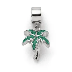 Charm "Palme" Steinsand grün