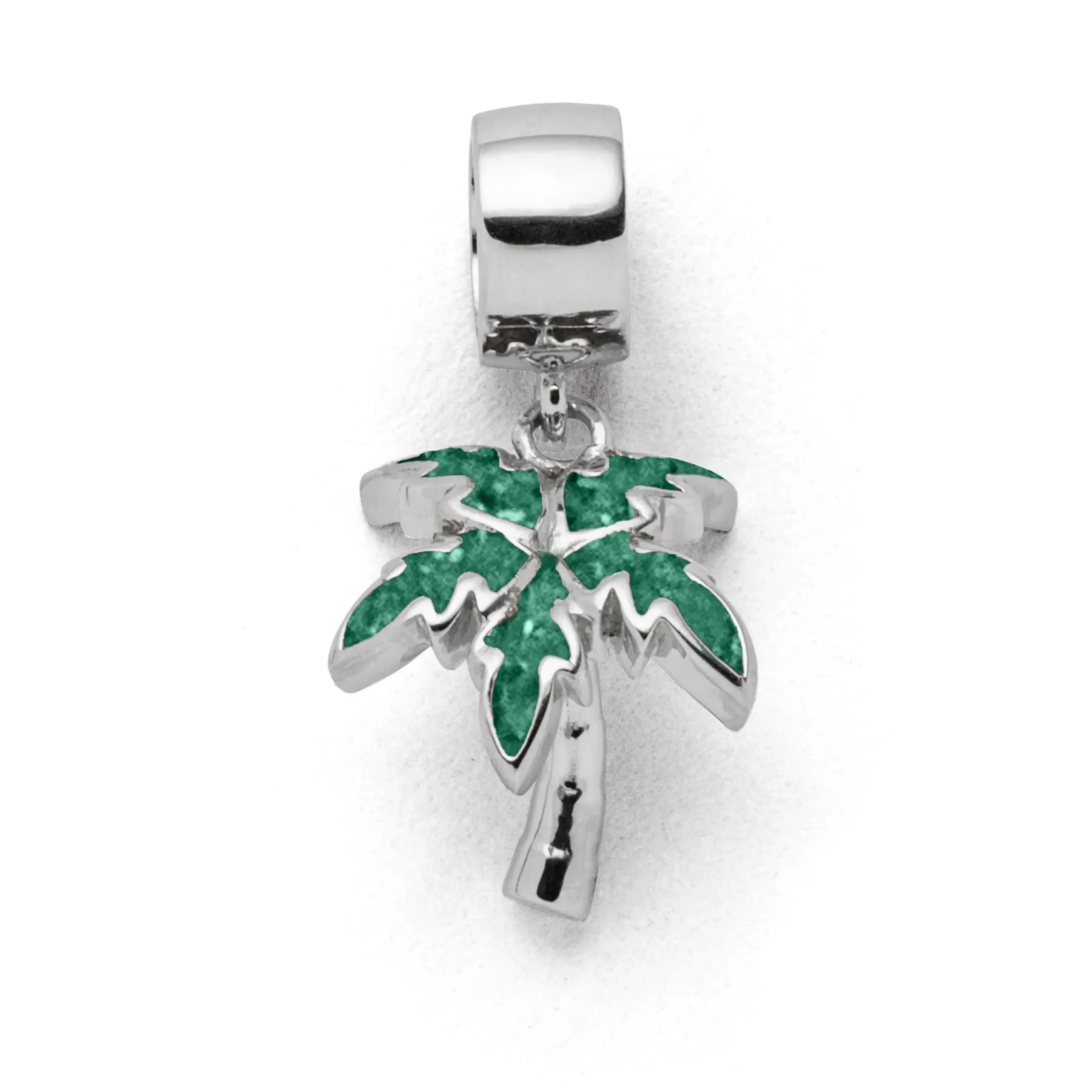 Charm "Palme" Steinsand grün