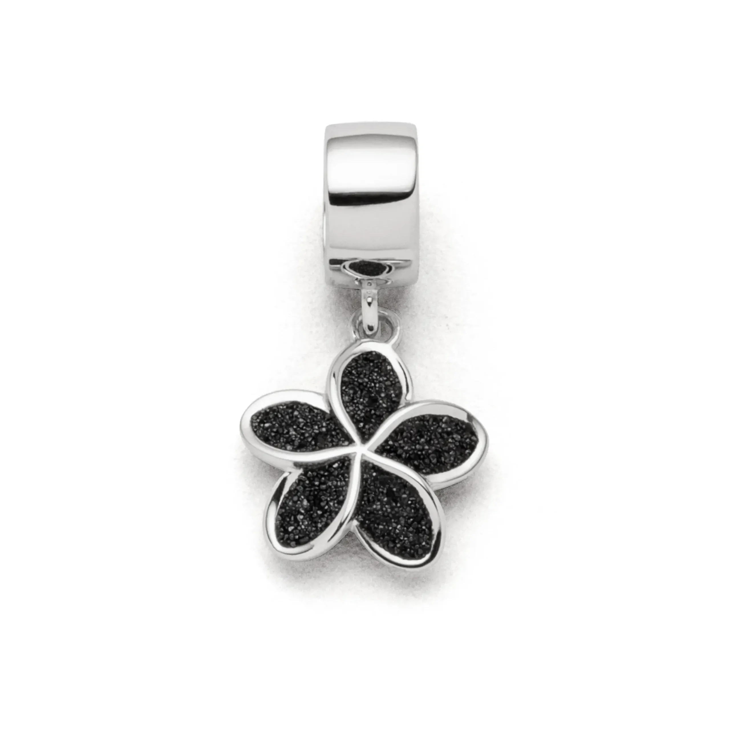 Charm "Plumeria Blüte" Lavasand