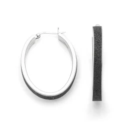 Creole "oval 36,8mm" Lavasand