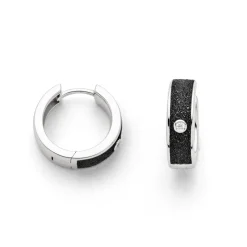 Creole"Nordlicht" Lavasand/Zirkonia rhodiniert