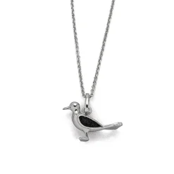 Kette "Möwe" Lavasand