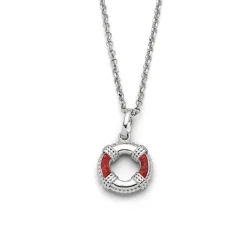 Kette "Rettungsring" Koralle