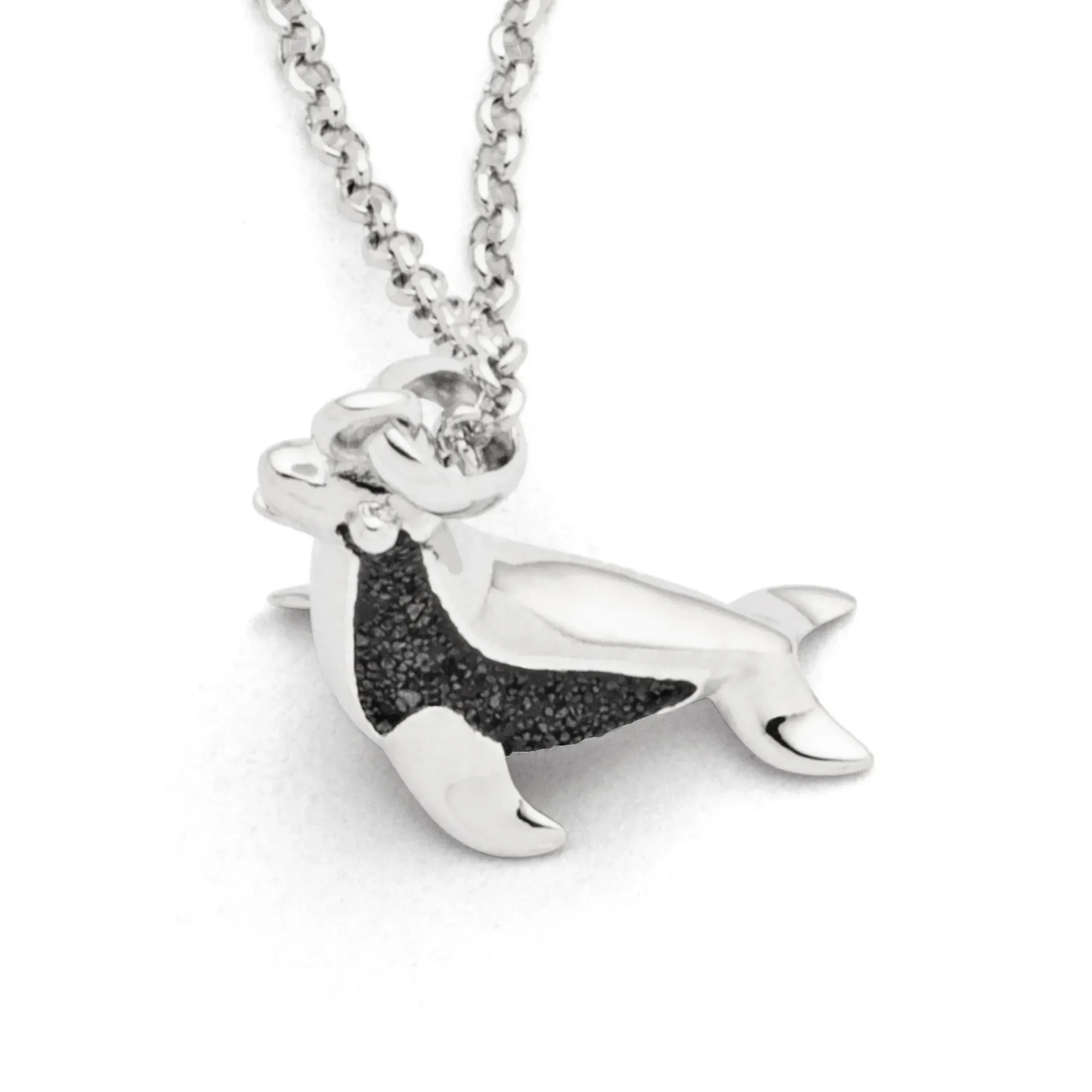 Kette "Seehund" Lavasand