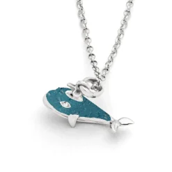 Kette "Walfisch" blauer Steinsand