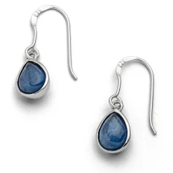 Ohrhänger "Blaue Lagune" rhod.