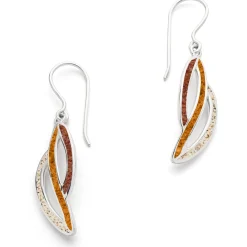 Ohrhänger "Ocean Stream" Strandsand/Bernsteinsand