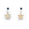Ohrhänger "Sandseestern/Kyanit" Strandsand