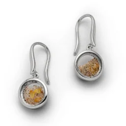 Ohrhänger "Sandsturm II" mit Bernstein