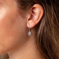 Ohrhänger"Lavasandspirale 2.0"